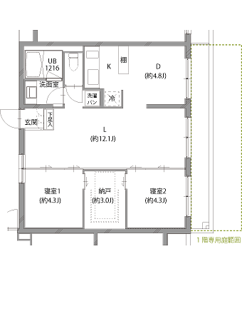 D-TYPEの間取り図